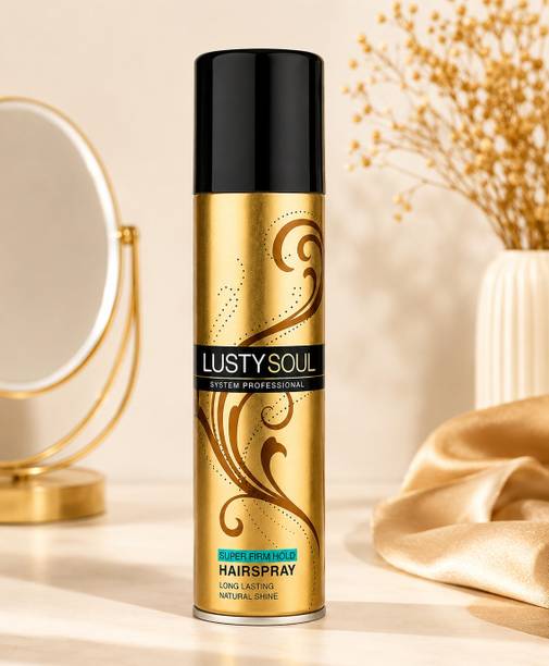 Lusty soul Super Firm Hold Hair Spray Long Lasting Natural Shine Styling Spray 200ml Hair Spray