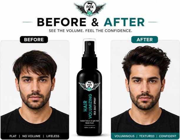 7 FOX Sea Salt Spray (100ml) Hair Volume, Texture, Heat Protectant, Hold - Styling Hair Spray