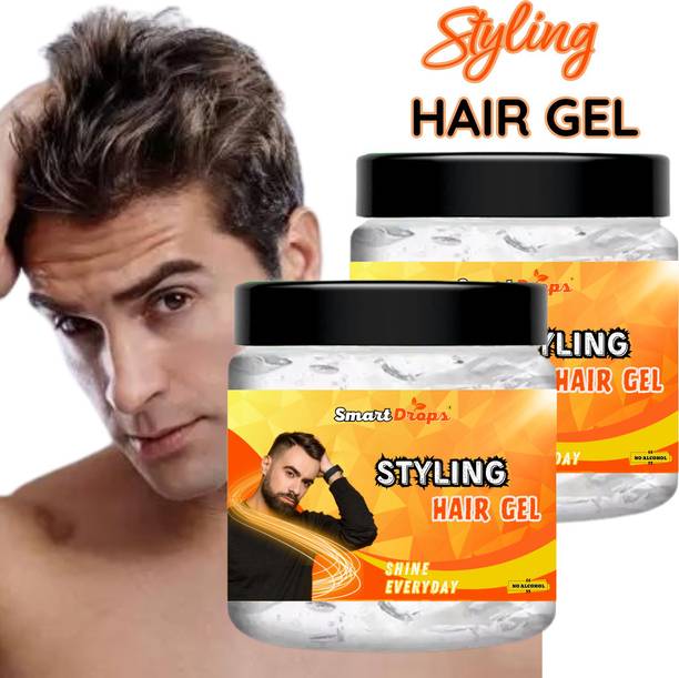 smartdrops Hair Styling Gel Brilliant Shine, Types and Texturesuitable for All Hair Hair Gel