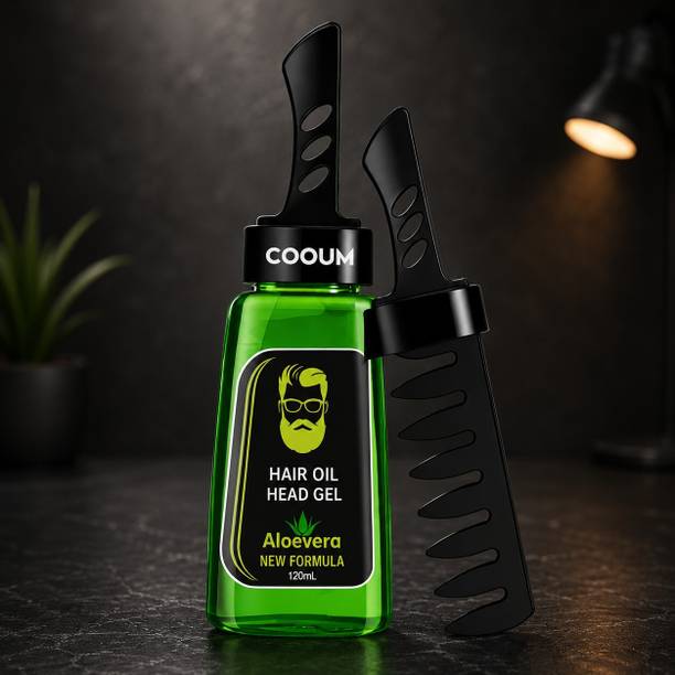 cooum Men Hair Wax Gel with Comb,New Styling Formula With Hair Gel Hair Styler Hair Gel