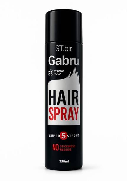 GABRU Hair Spray for Men & Women Super Strong Hold 24 Hours | No Stickiness,No Residue Hair Spray