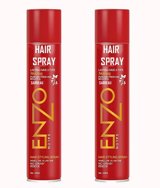 Sarbeau Salon Hair Spray Strong Hold Styling Non Sticky Spray 420ml_C_112 Hair Spray