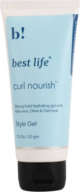best life Curl Nourish Style Hair Hydrating Gel for Curly, Wavy Hair 50gm Hair Gel