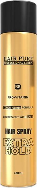 Hair Pure Extra Hold Hair Spray for Men & Women Instant Firm & Long Lasting Hold Hair Spray