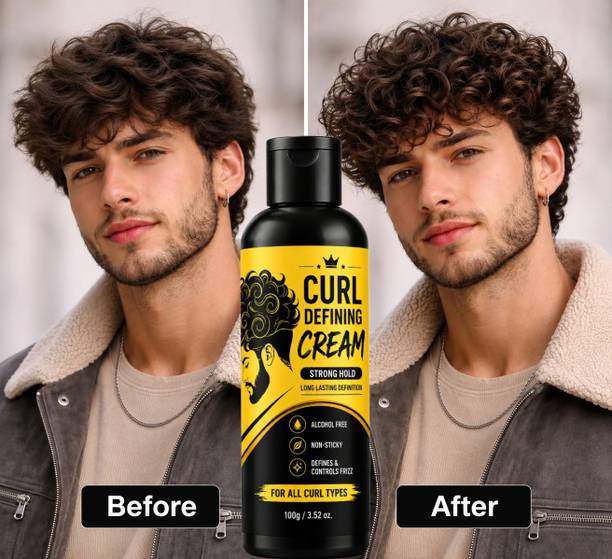 FLIXY Curly Hair Styling Cream for Curl Definition Hair Cream