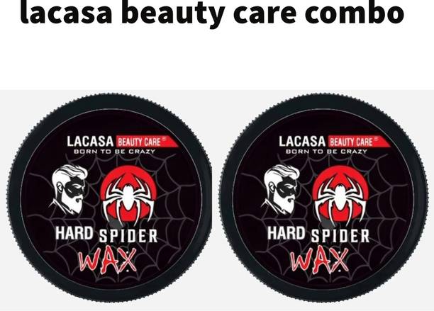 LACASA BEAUTY CARE spider Hair Wax Extra Hold Hair Wax, For a Glossy Finish 2 pack Hair Gel
