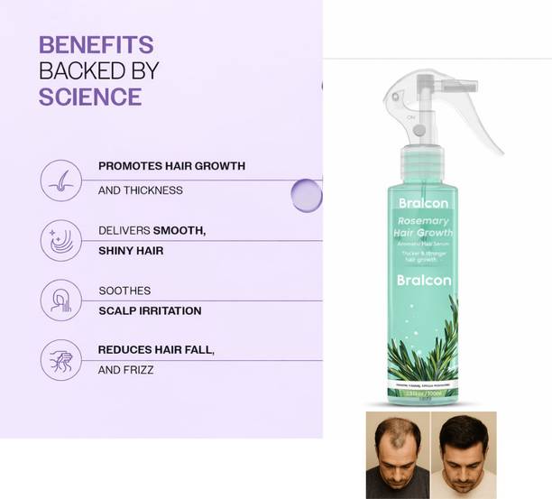 BRALCON Rosemary Water Hair Spray for Scalp Care Hair Spray