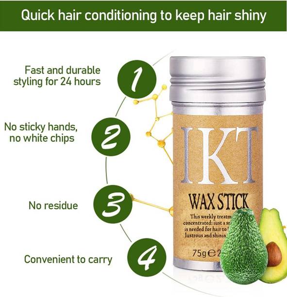 eiliaz Hair Wax Stick for Flyaways Frizz Control Strong Hold Shine Hair Gloss