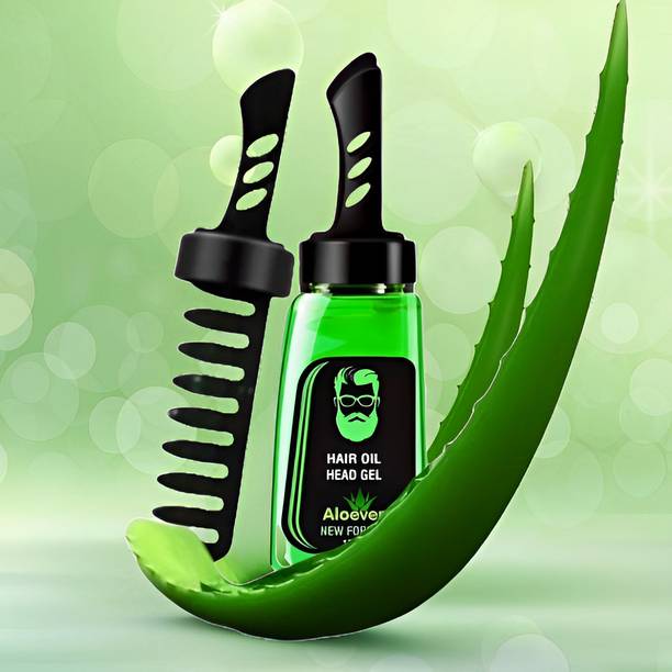 LACASA BEAUTY CARE Aloe Vera 2 IN 1 Hair Gel With Comb Long-Lasting Fluffy Hair Gel Hair Gel