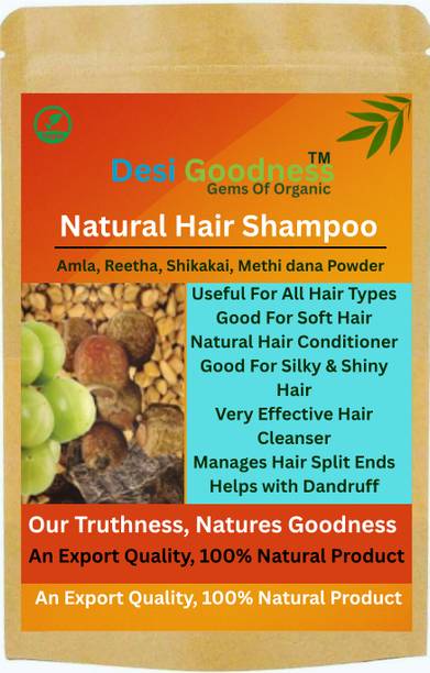 Natural Hair Shampoo with Amla, Reetha, Shikakai and Methi dana for Regrowth