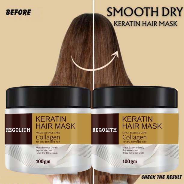 Regolith Keratin Hair Repair Mask for Smooth, Shiny & Frizz-Free Hair – Deep Nourishing