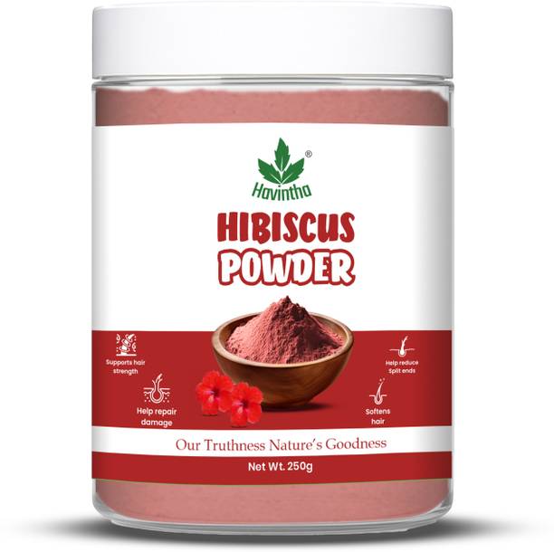 Havintha Natural Hibiscus Flower Powder For Hair Growth and Hair Improvement, Hair Mask