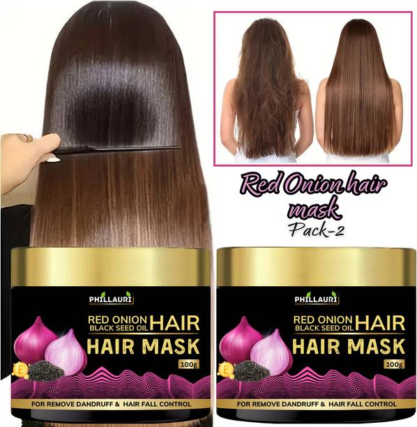 फिल्लौरी Red Onion Black Seed Oil Hair Cream for Silky & Smooth Hair