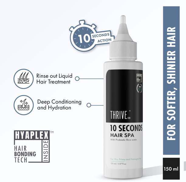 ThriveCo 10 SECONDS Hair Spa with Probiotic Rice Water For Instant Shine & Smooth Hair