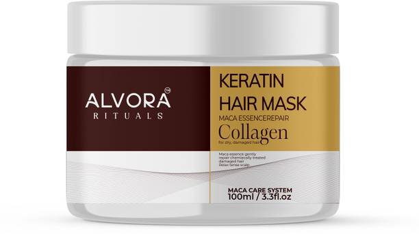 Alvora Rituals Keratin Hair Mask with Collagen for Dry and Damaged Hair Deep Conditioning