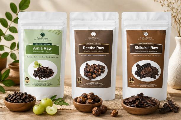Yesaara Naturals Amla Reetha Shikakai Hair Wash Tradition 150gm Each