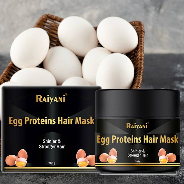 Raiyani Egg White Protein Hair Mask for Shinier and Stronger hair