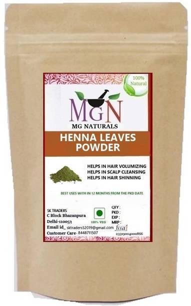 MG Naturals HENNA LEAVES ( MEHENDI ) POWDER 200 GM