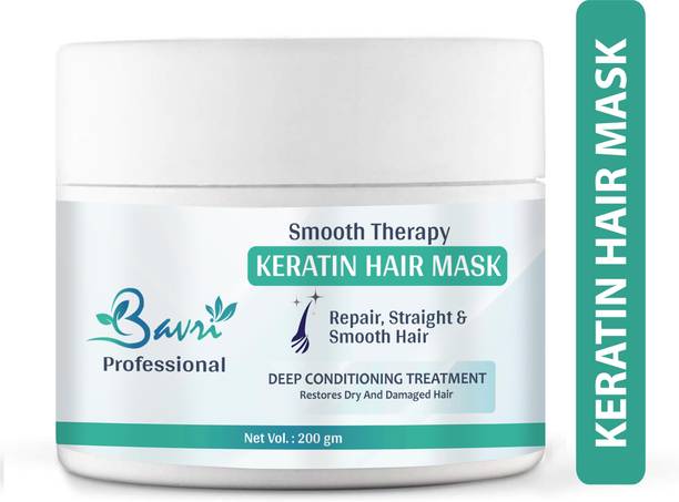 bavri Keratin Hair Mask For Smoothening Hair & Damage Repair of Dry Damaged