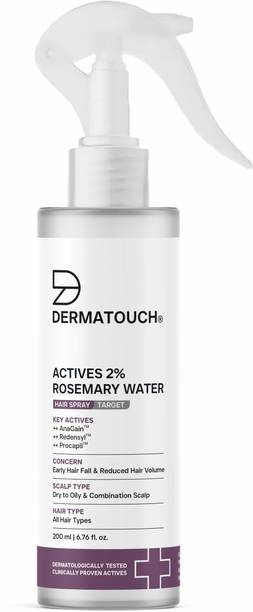 Dermatouch Actives 2% Rosemary Spray for Hair Growth | Suitable for all hair types | 200ml