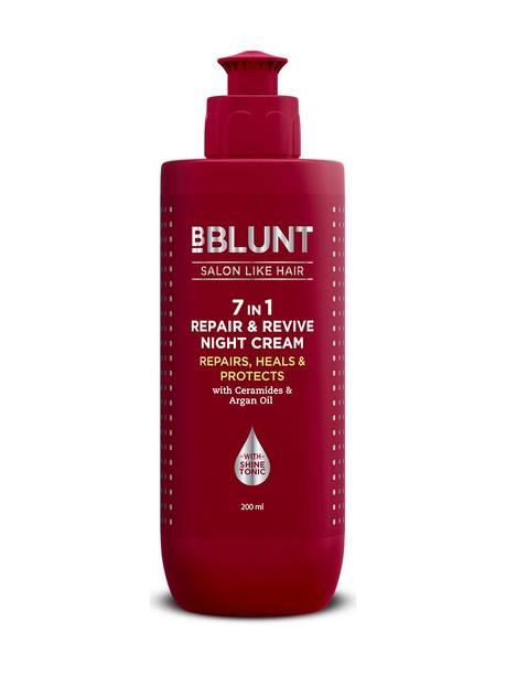 BBlunt 7 in 1 Repair & Revive Night Cream | Addresses 7 Signs of Hair Damage