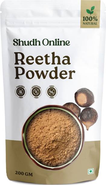 Shudh Online Reetha Powder for Hair Growth Organic Seedless Soapnut Powders Kunkudukayalu