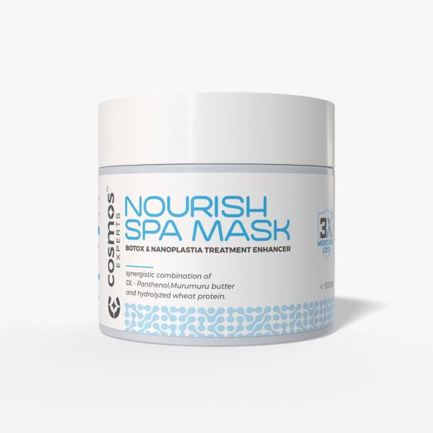 COSMOS EXPERTS Nourish Spa Mask locks in moisture and helps repair damage hairs