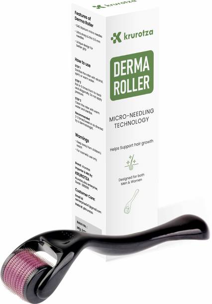 krurotza derma roller for hair regrowth for men and women