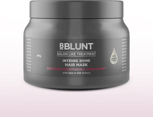 BBlunt Intense Shine Hair Mask- Rice & Silk Protein for Softer, Smoother & Shinier Hair