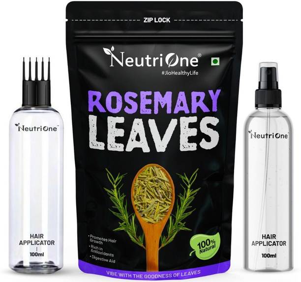NeutriOne Rosemary Leaves for Hair Growth Support | Water Mist Spray+ Oil Applicator Combo