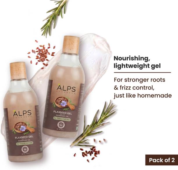 Alps Goodness Rosemary, Hibiscus & Flaxseed Hair Gel | Hair Mask for Strong & Soft Hair