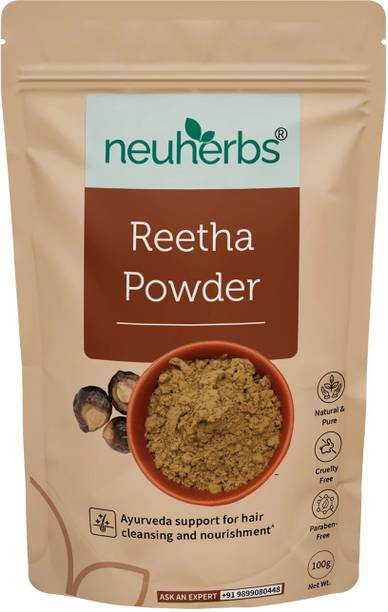 Neuherbs Reetha Powder For Hair Care & Hair Growth With No Artificial Colour & Additives