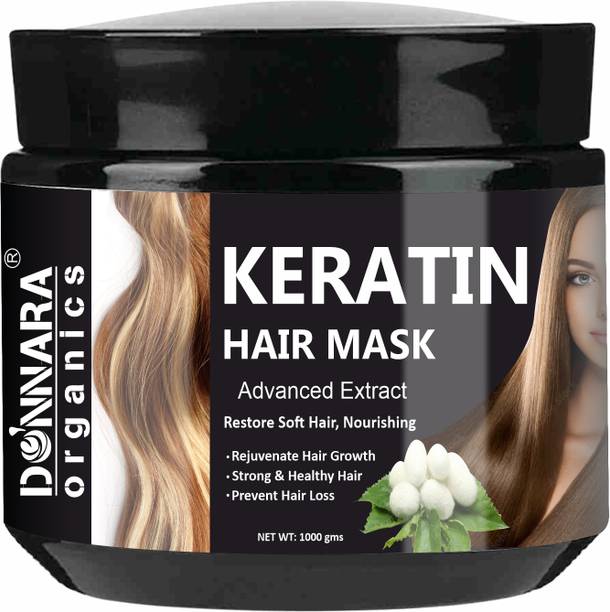 DONNARA organics Keratin Hair Mask For Intense Damaged Hair Repair Pack of 1 of 1000 Grams