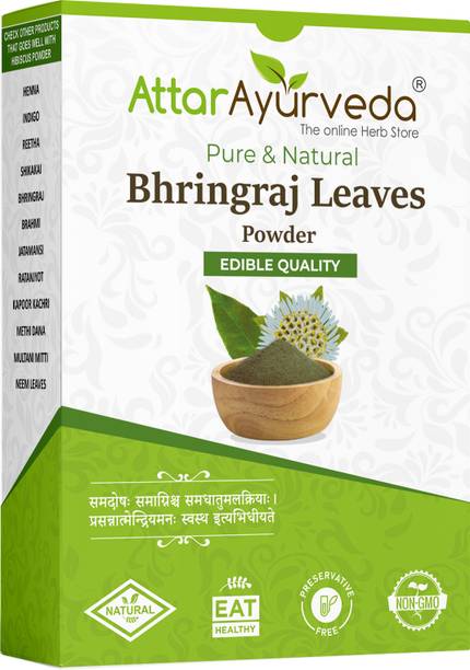 Attar Ayurveda Natural Bhringraj Powder for hair growth (100 Grams)