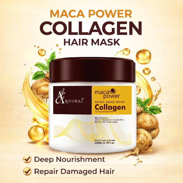 AQUORAL Collagen Kratin Straightened Hair Treatment Mask For Men & Women