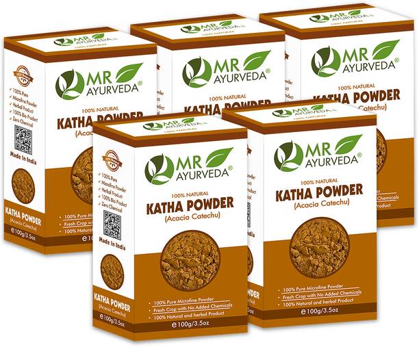 MR Ayurveda 100% Organic Katha Powder - Set of 5
