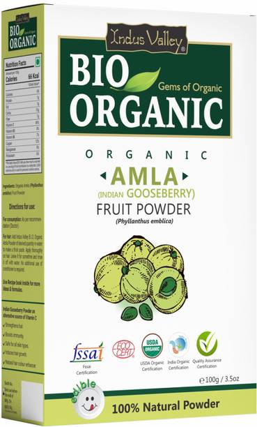 Indus Valley Amla Indian Gooseberry Powder For Hair Care Mask and Skin