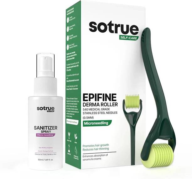 Sotrue Epifine Derma Roller For Hair Growth 0.5 mm with 540 Stainless Steel Needles