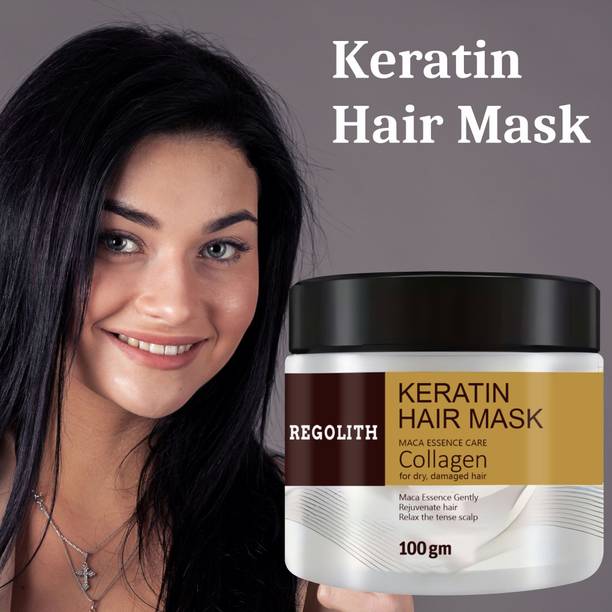 Regolith Hair Mask: Keratin + Collagen + Maca Essence for Silky Smooth Salon-Finish Hair