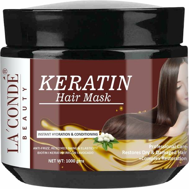 La'Conde Keratin Hair Mask For Intense Damaged Hair Repair Pack of 1 of 1000 Grams