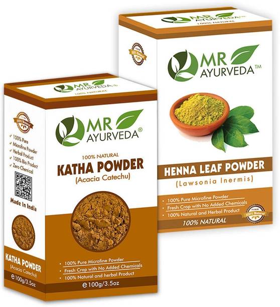 MR Ayurveda Katha Powder & Henna Powder - Pack of 2