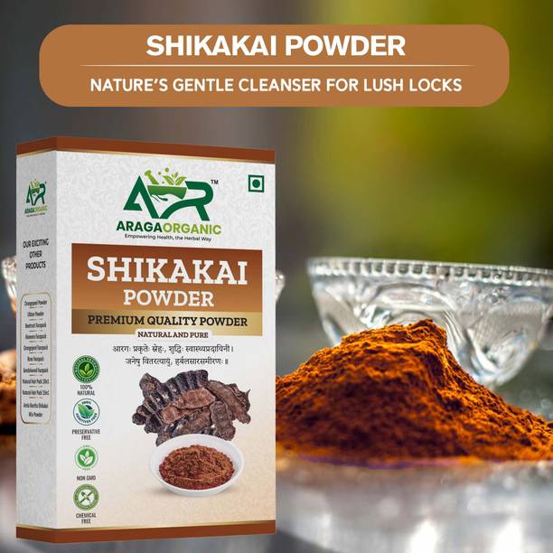 Araga Organic Natural Shikakai Powder For Hair Conditioning & Strengthens Hair Roots