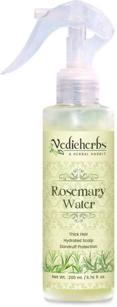 वैदिकहर्ब्स Rosemary Water For Long Thick Hair, Damage Repair Hair Growth Spray| Women & Men