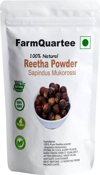 FarmQuartee 100% Herbal Reetha Powder for Hair Growth, Natural Scalp Treatment