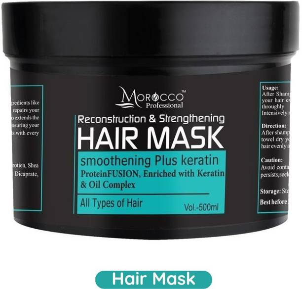 Morocco Professional Smoothening plus keratin Hair Mask for Dry, damage & frizzy Hair