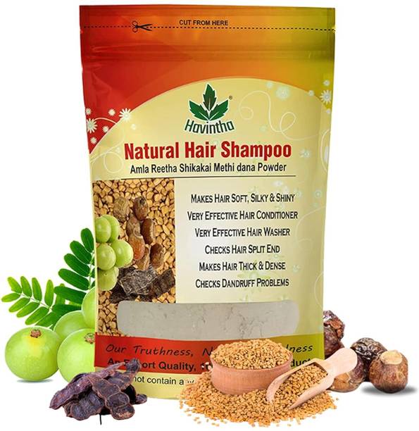 Havintha Natural Hair Shampoo with Amla, Reetha, Shikakai and Methi dana