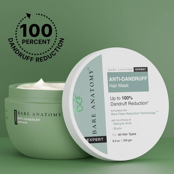 BARE ANATOMY Expert Anti-Dandruff Hair Mask | Targets Oily Scalp and Sheds Dry Flakes