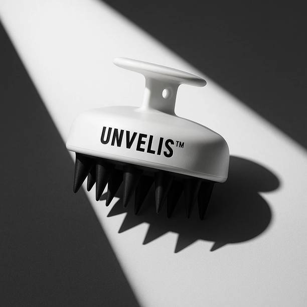 UNVELIS Hair Scalp Massager | Shampoo Silicon Brush | Men & Women Head Massage brush