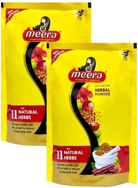मीरा Herbal Hair Wash Powder - Pack Of 2 (80g)