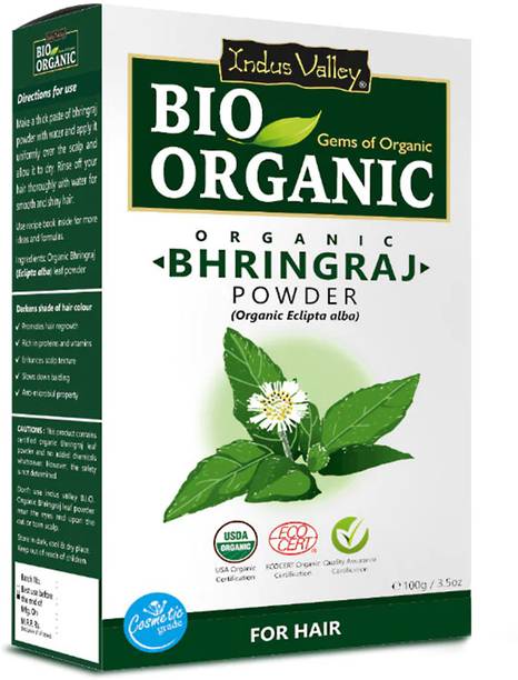 Indus Valley Bio Organic 100% Natural Bhringraj Powder (100 g)